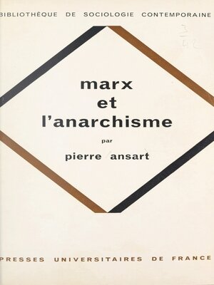 cover image of Marx et l'anarchisme